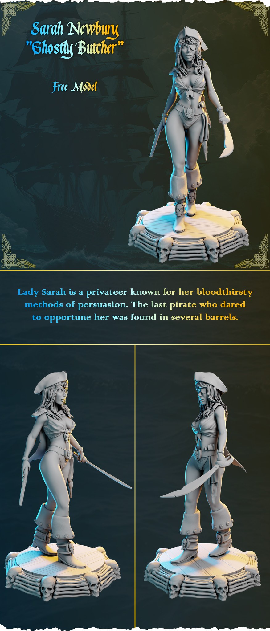 Sarah Newbury resin figure
