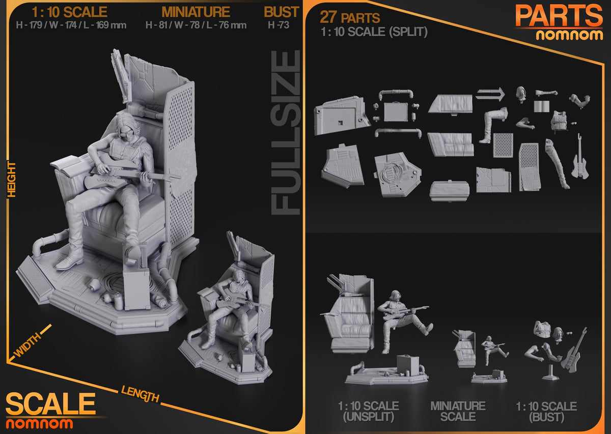 Johnny Silverhand resin figure