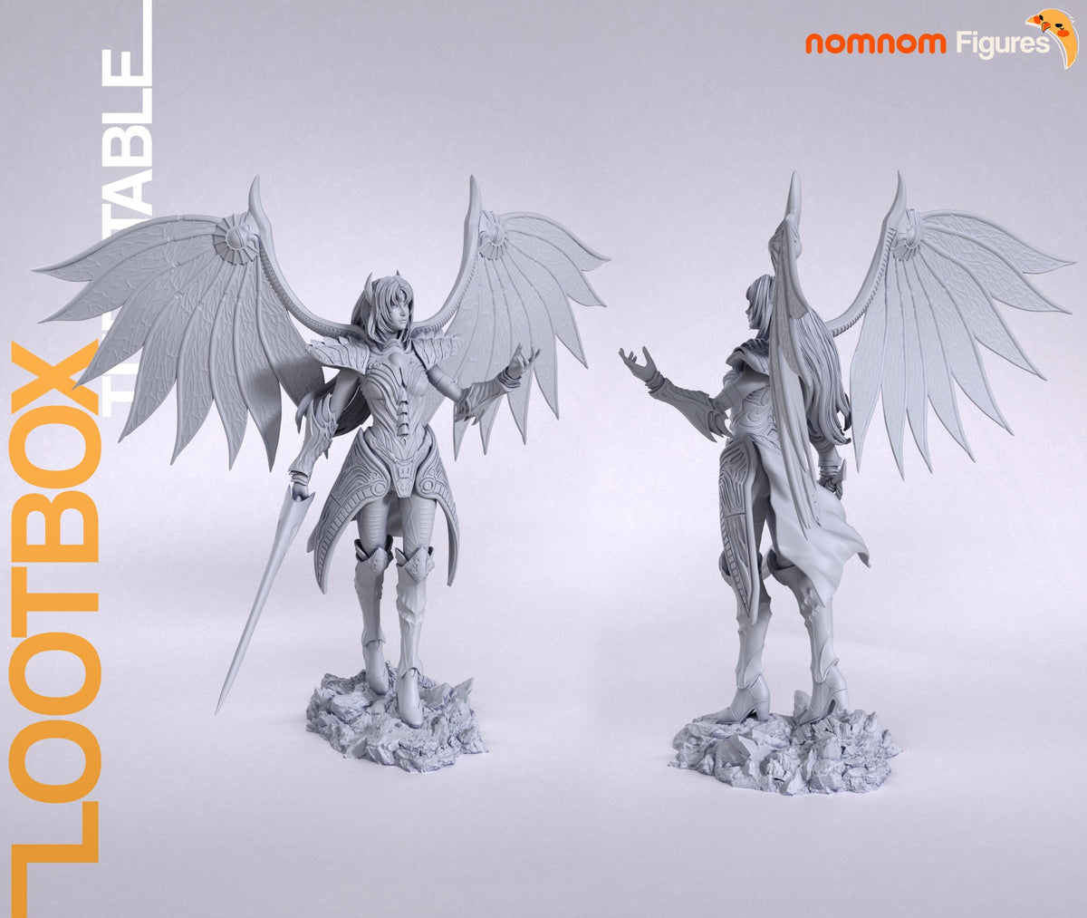 Rose resin figure