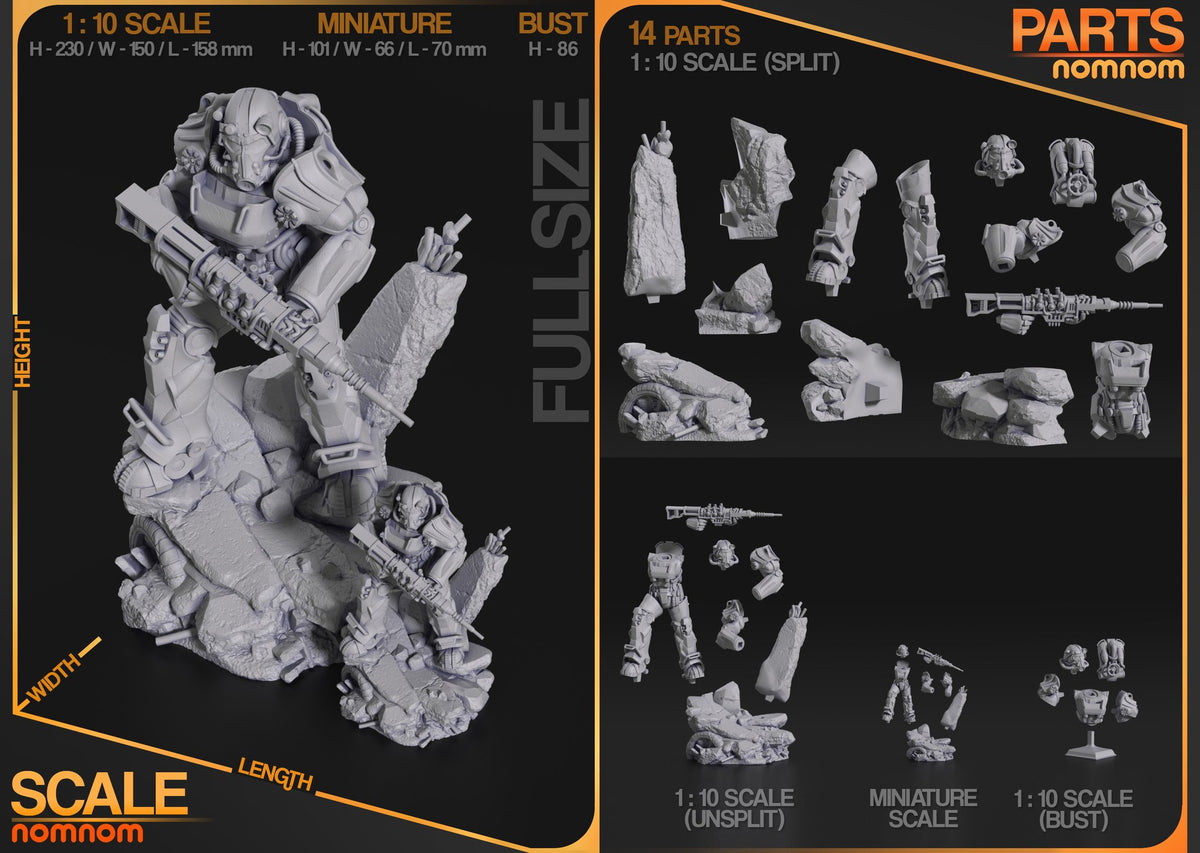 T-60 Power Armor resin figure