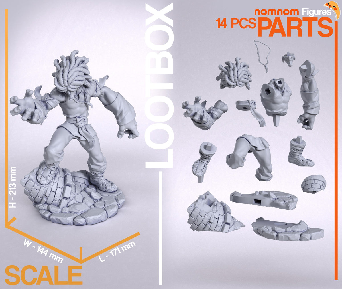 Amarant resin figure