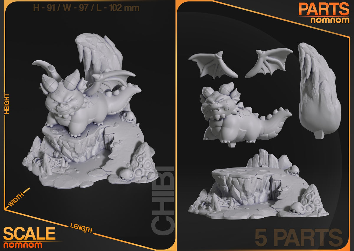 Chibi Themberchaud resin figure