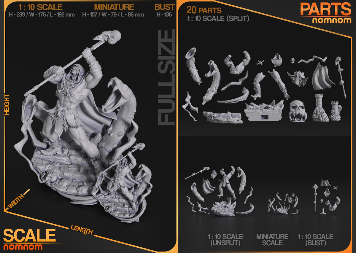 Skeletor resin figure