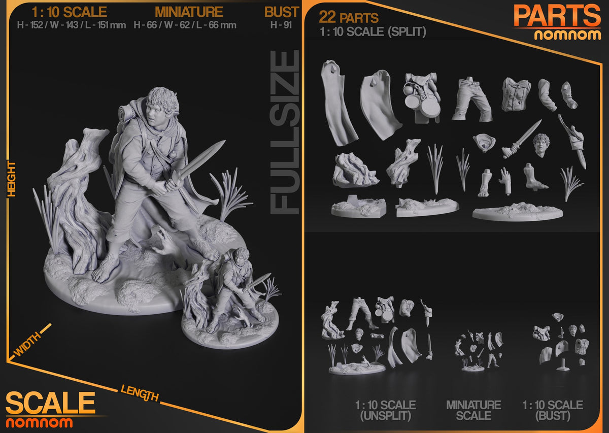 Samwise Gamgee resin figure