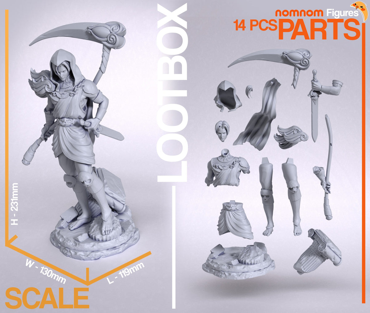 Thanatos resin figure
