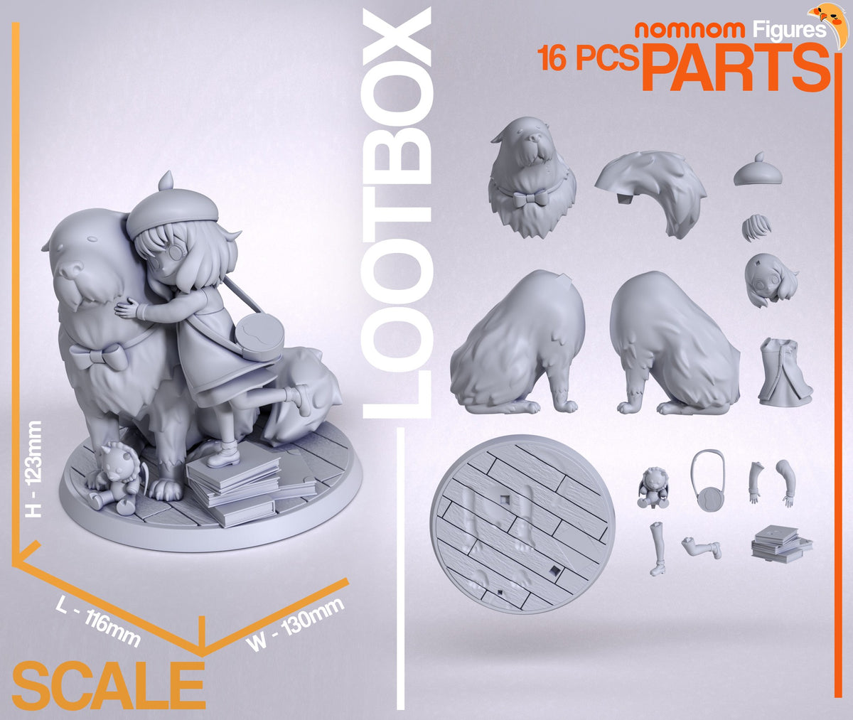 Anya & Bond resin figure