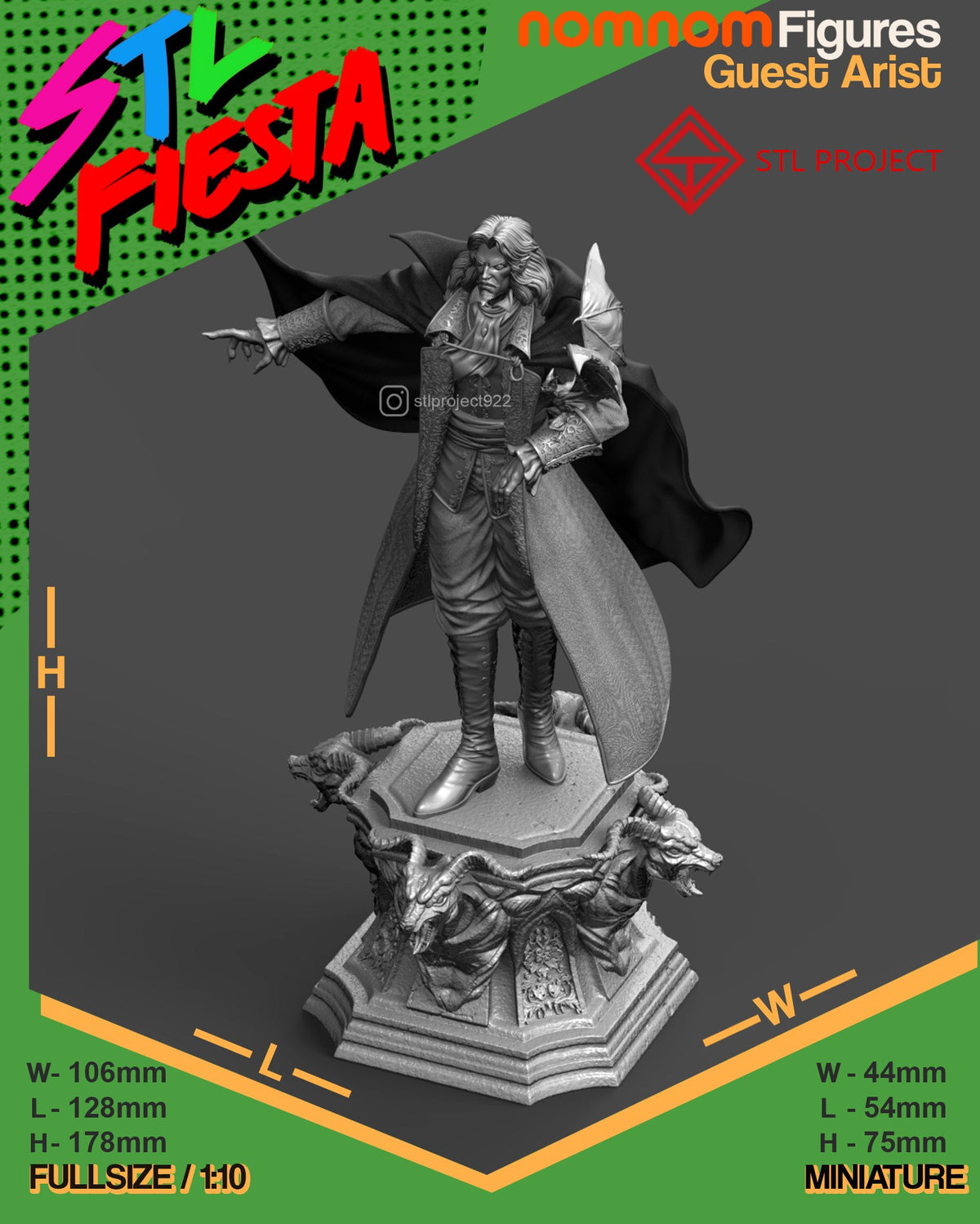 Dracula resin figure