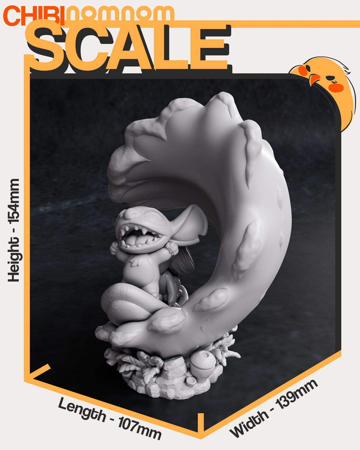 Chibi Lilo & Stitch resin figure