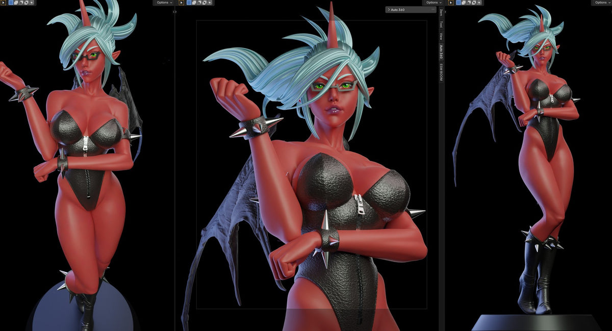 Scanty & Kneesocks resin figure