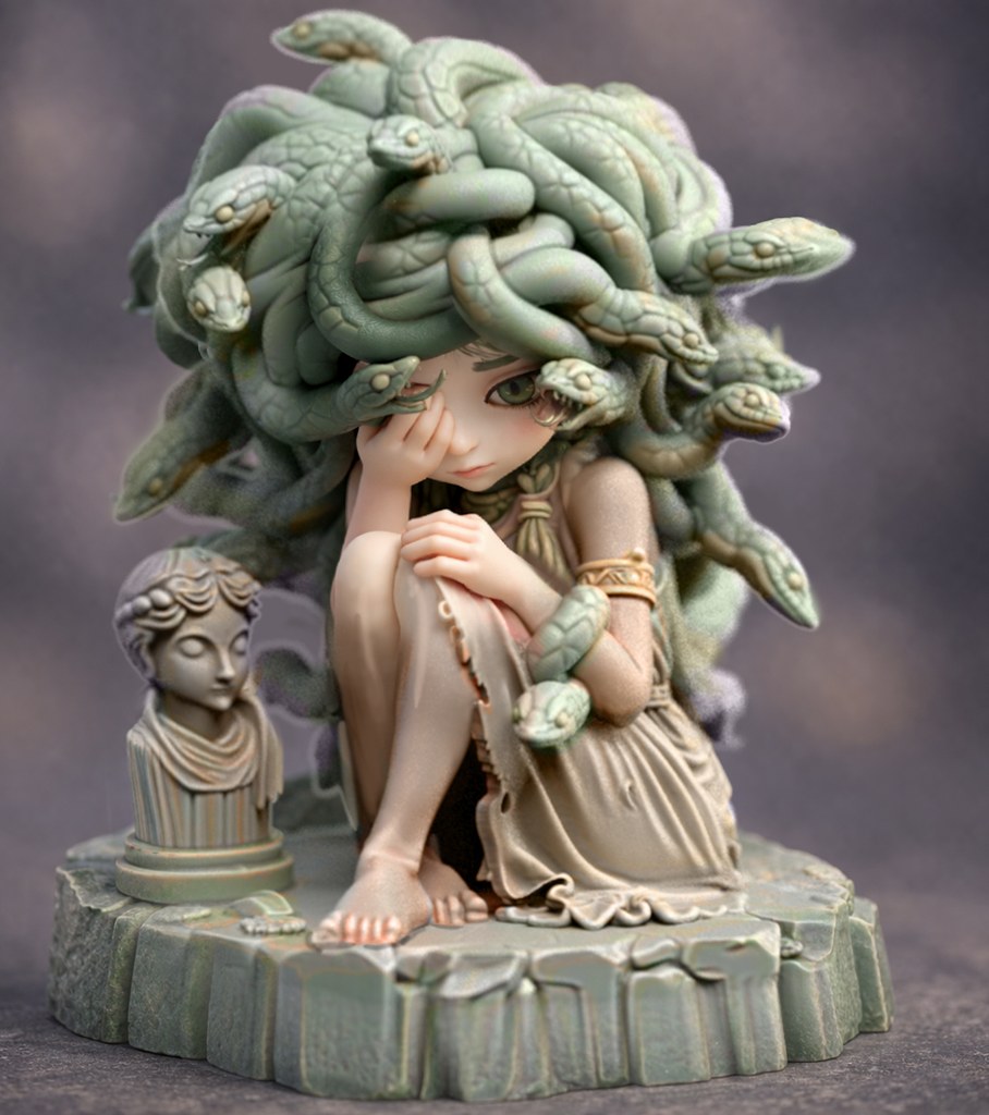 Lumi resin figure