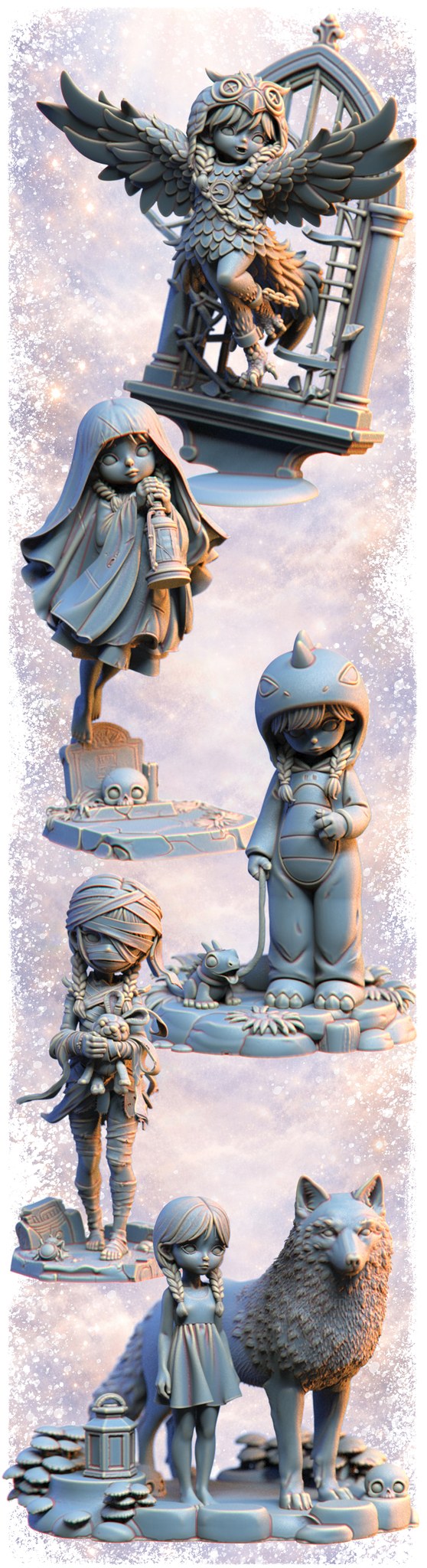 Lumi resin figure
