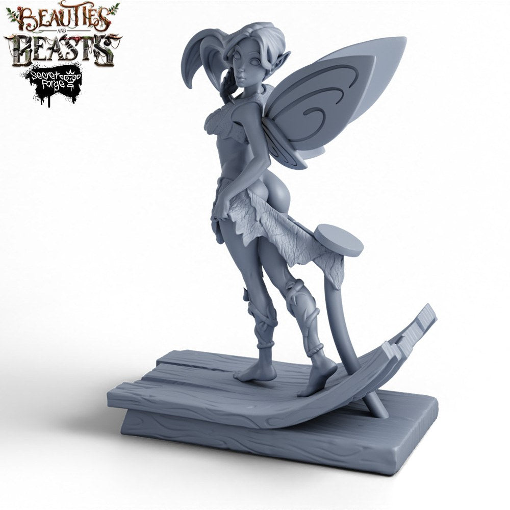Caught in a Flutter resin figure