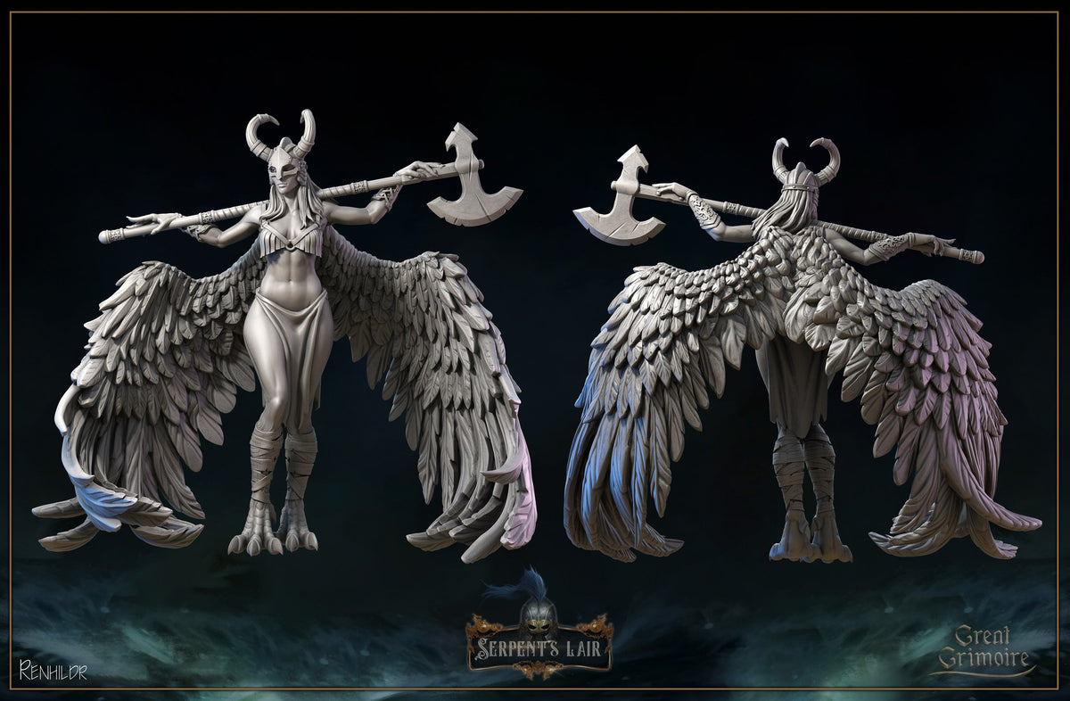 Renhildr resin figure