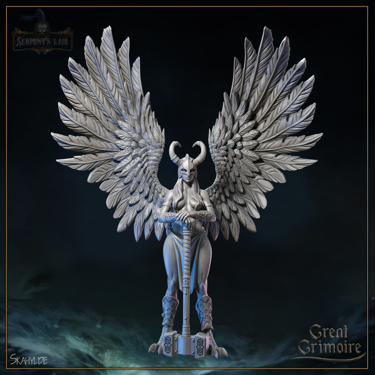 Skahylde resin figure
