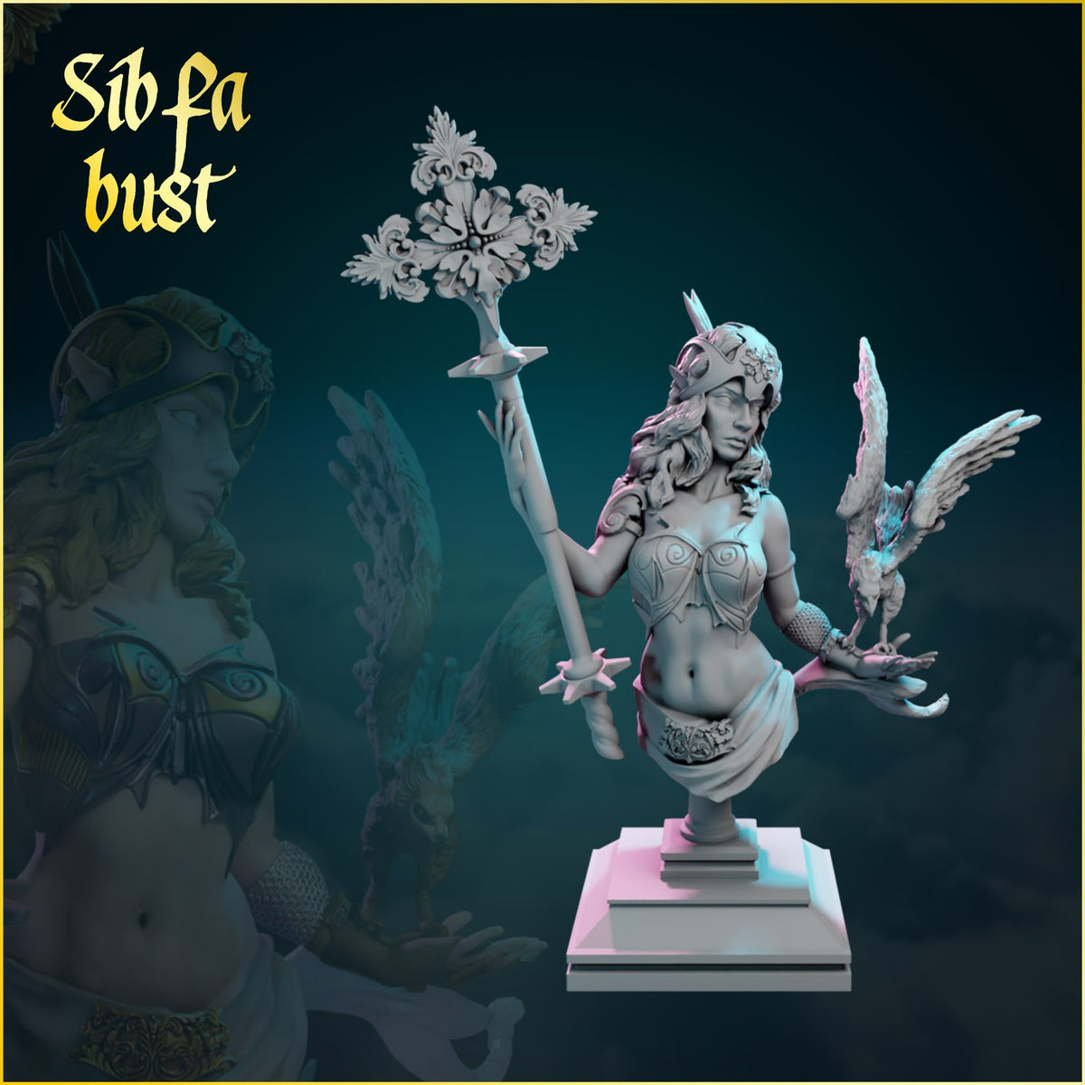 Sibfa resin figure