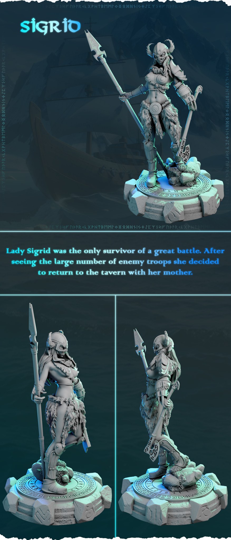 Sigrid resin figure