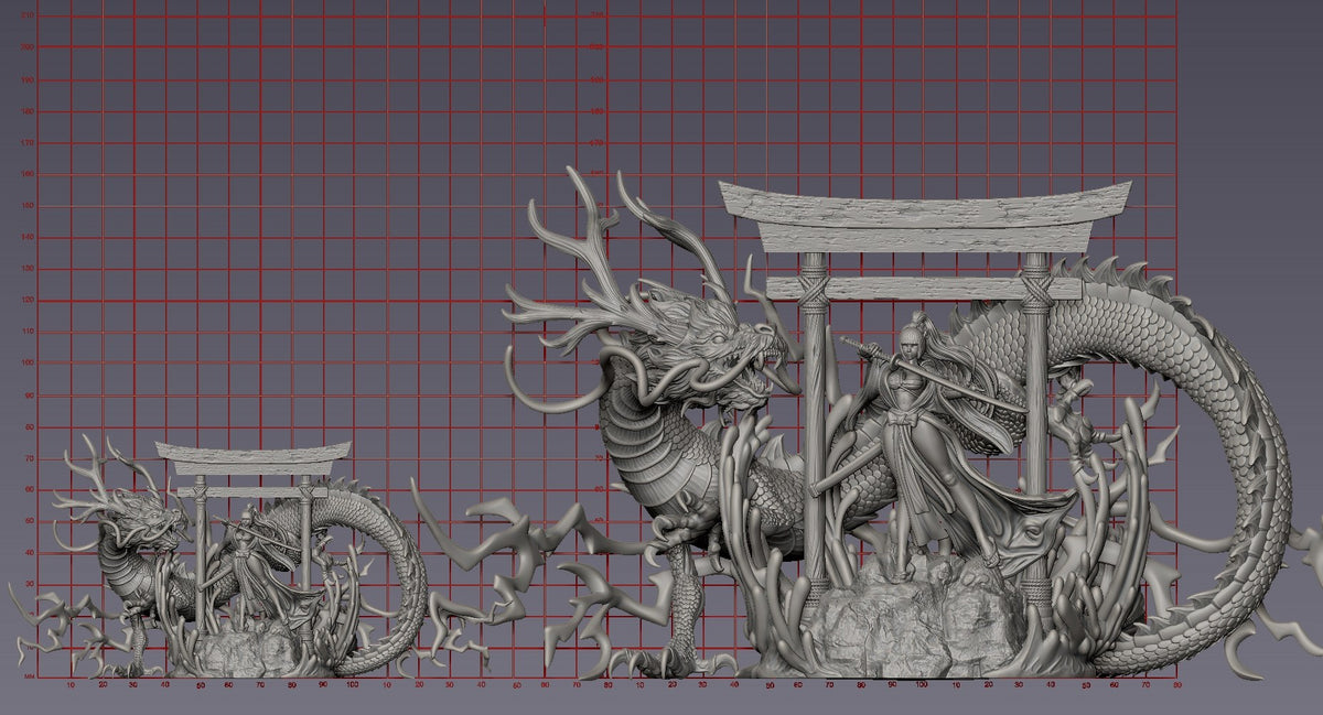 Dames & Dragons 4 resin figure
