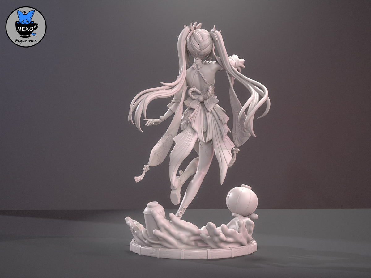 Sparkle resin figure