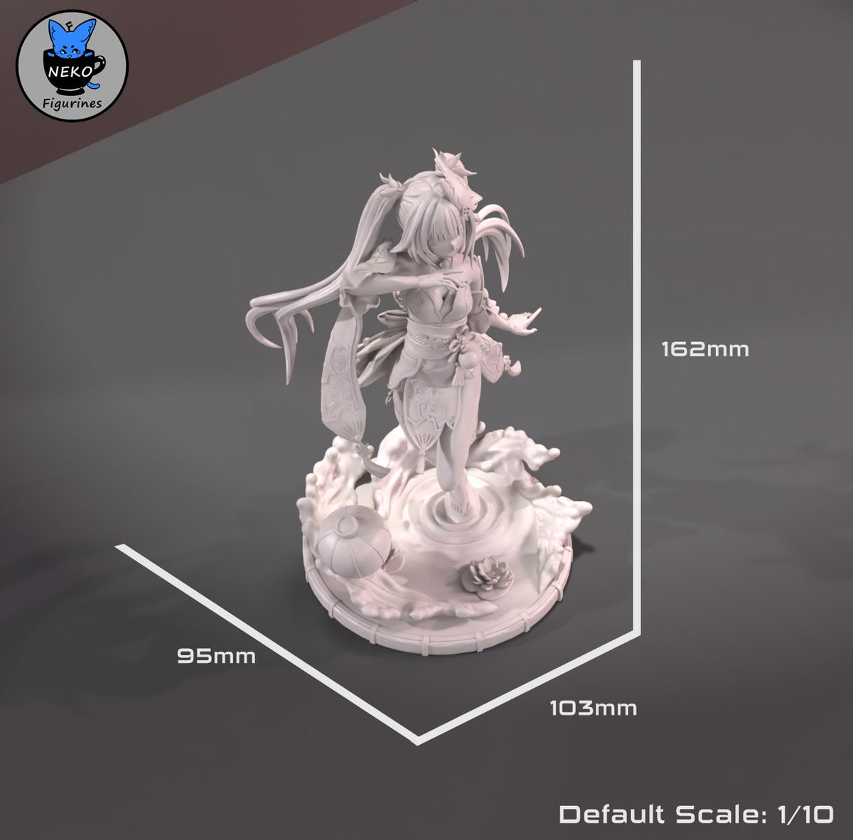 Sparkle resin figure