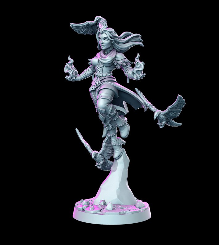 Genevieve resin figure