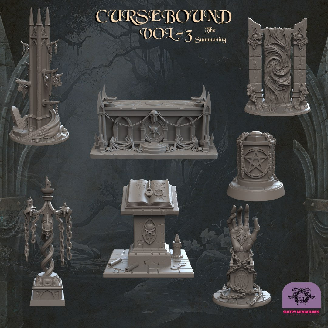 Cursebound Scenery resin figure