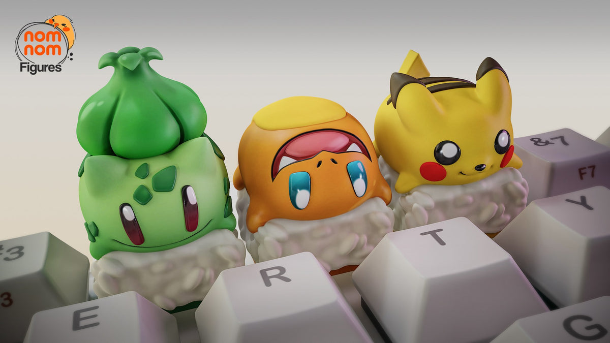 Pokemon Sushi Keycaps resin figure