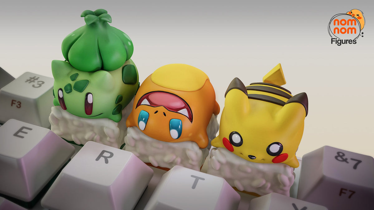 Pokemon Sushi Keycaps resin figure