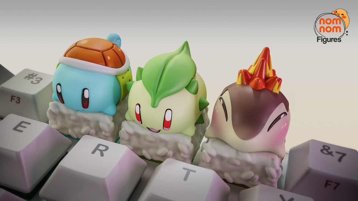 Pokemon Sushi Keycaps resin figure
