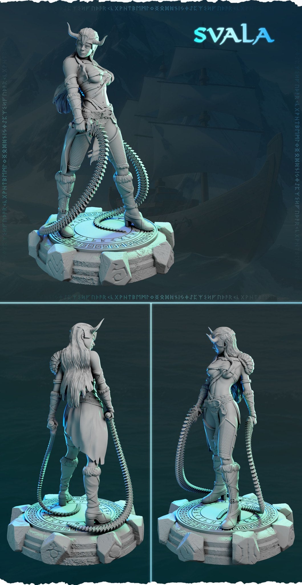 Svala resin figure