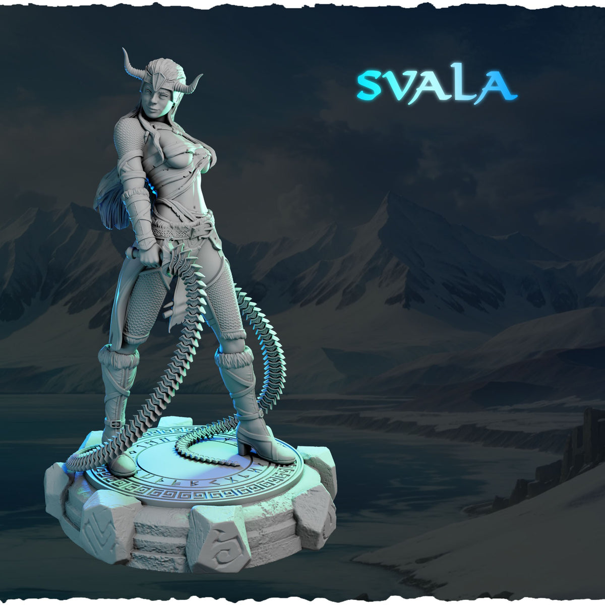 Svala resin figure