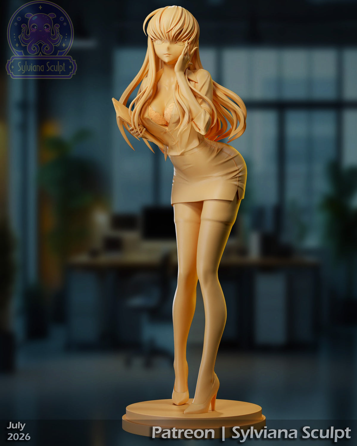 C.C. resin figure
