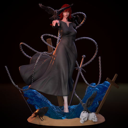 Makima (Chains and Crows) resin figure