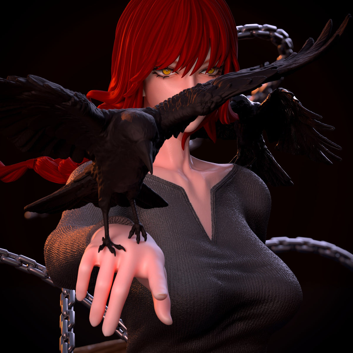 Makima (Chains and Crows) resin figure