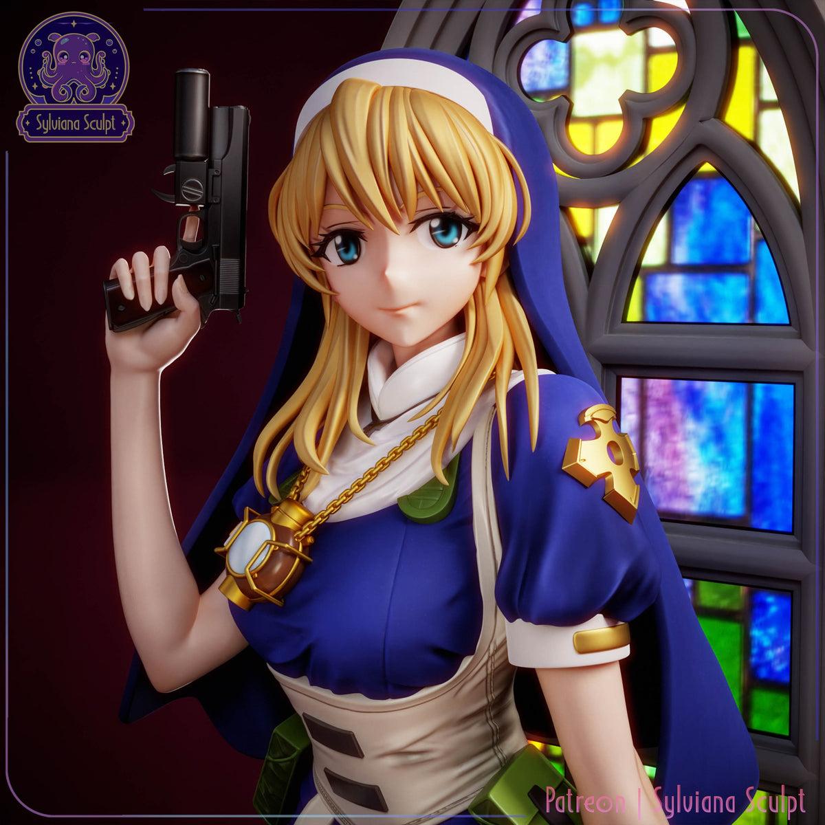 Rosette Christopher resin figure