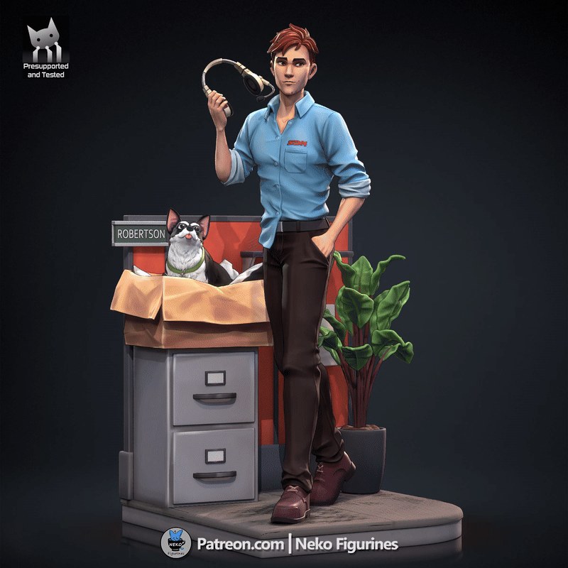 Robert resin figure