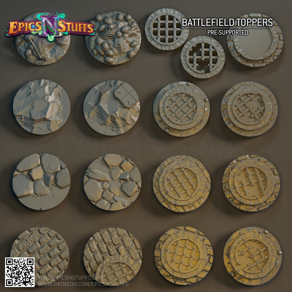 Battlefield Base Toppers resin figure