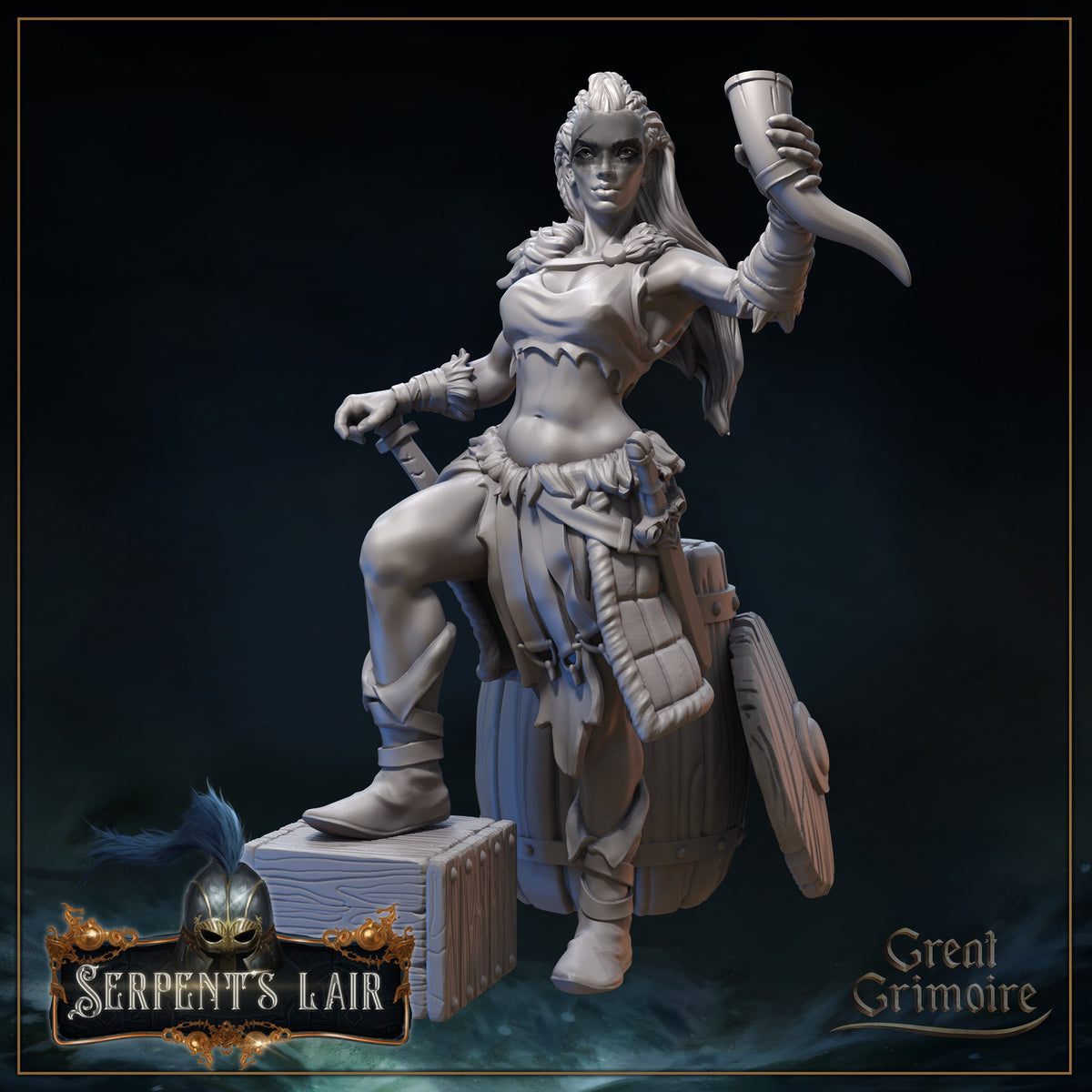 Thorhalla Grimdottir resin figure