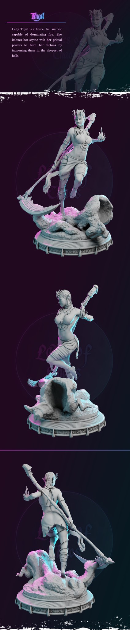 Thyal resin figure