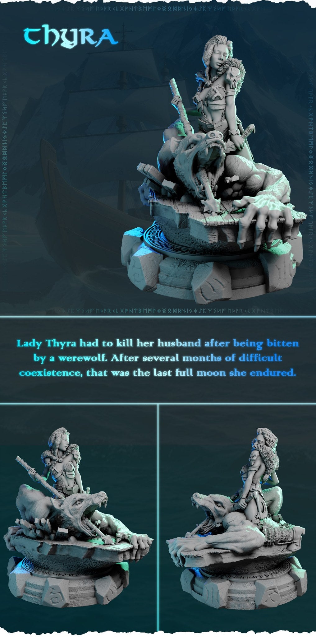 Thyra resin figure