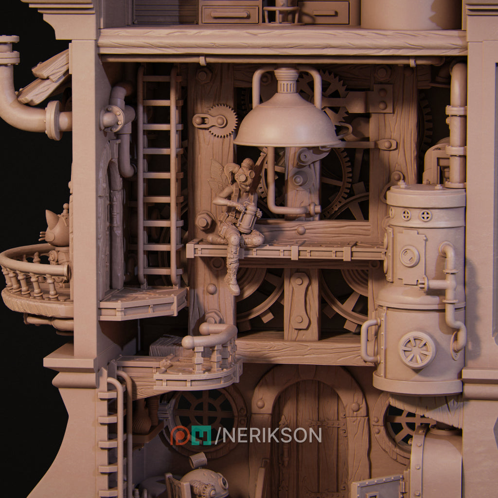 Tinker Fairy | 140mm | 3D Printed Diorama Set | Art Piece | Nerikson | Nerdy Creations