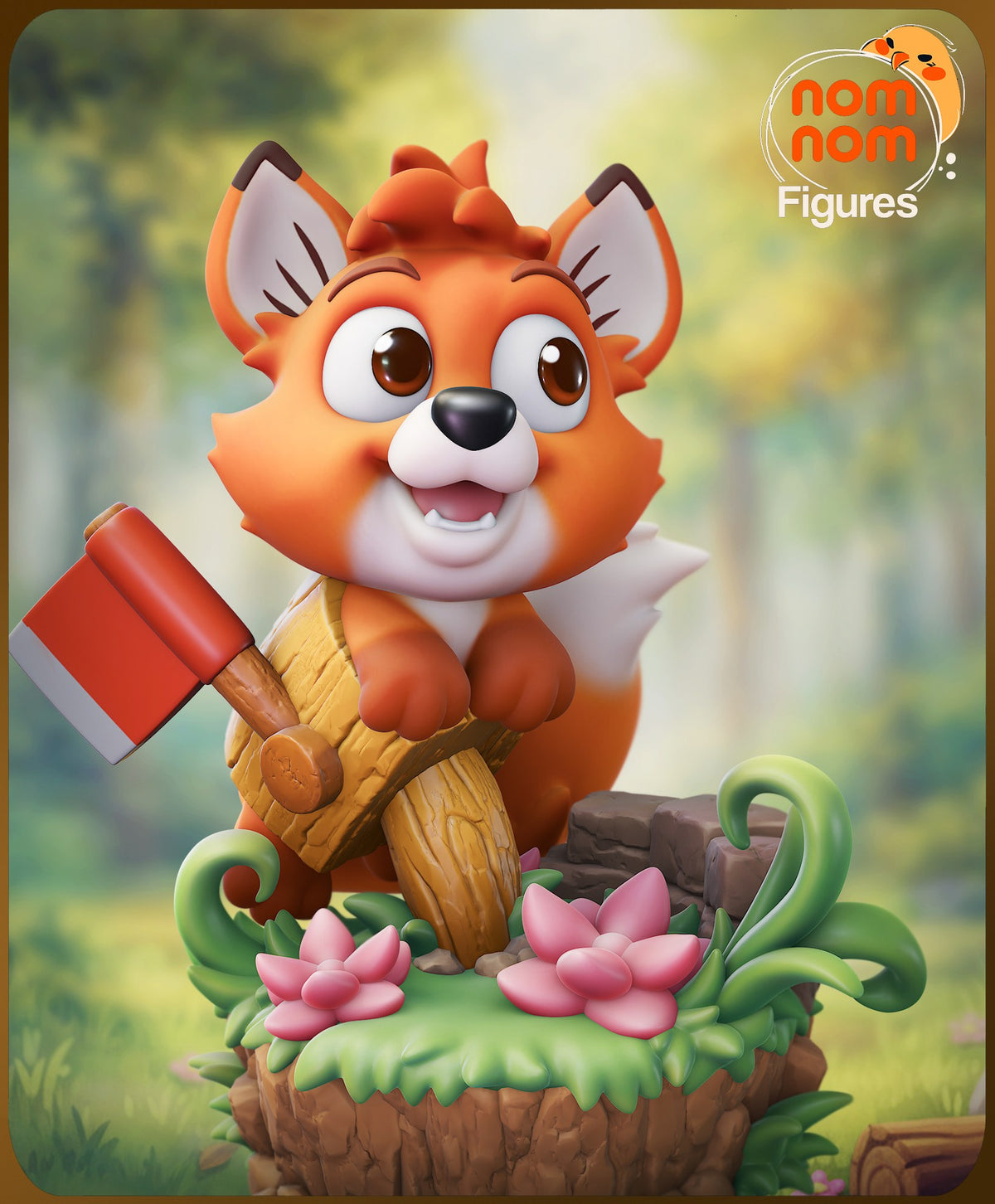 Chibi Tod resin figure