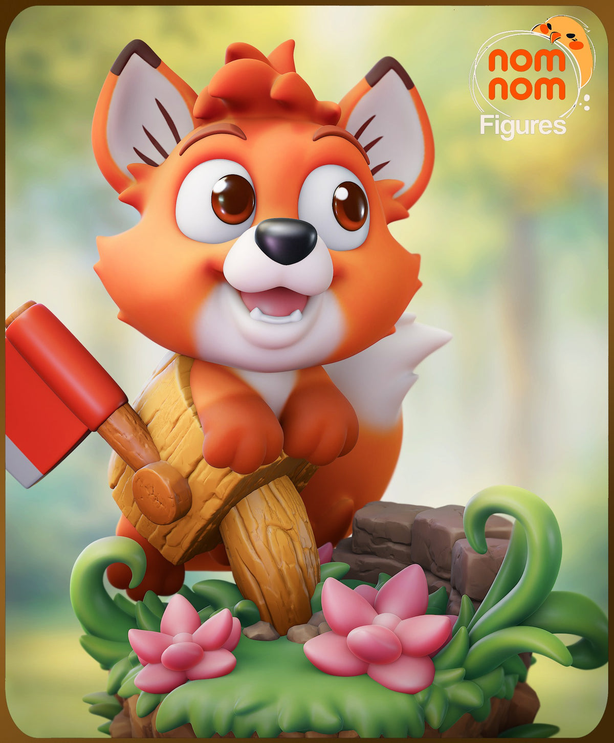 Chibi Tod resin figure