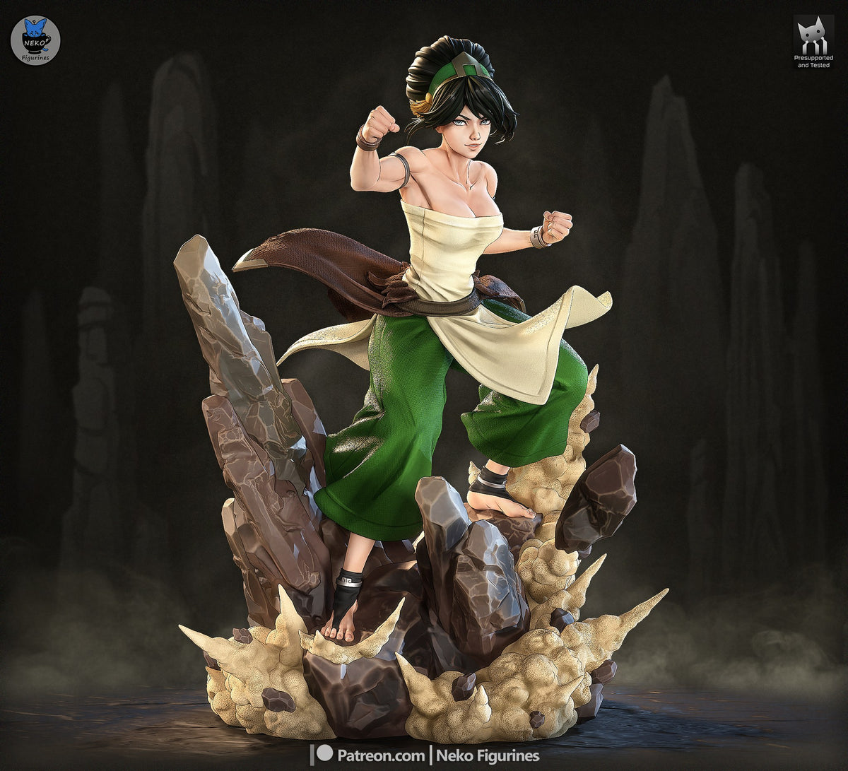 Toph resin figure