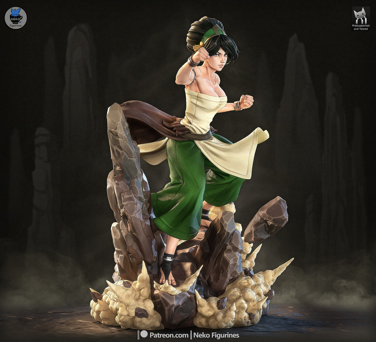 Toph resin figure