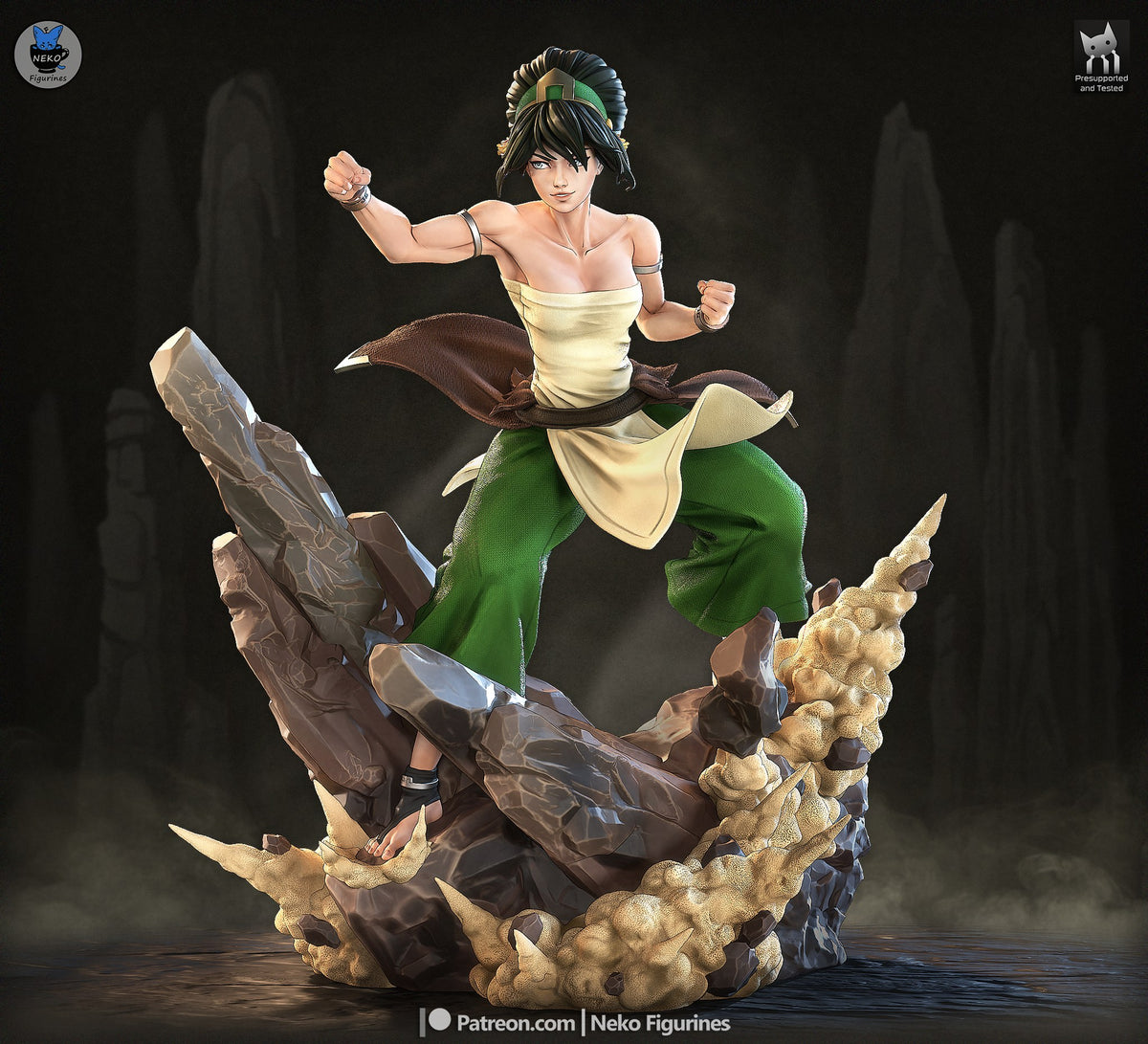 Toph resin figure