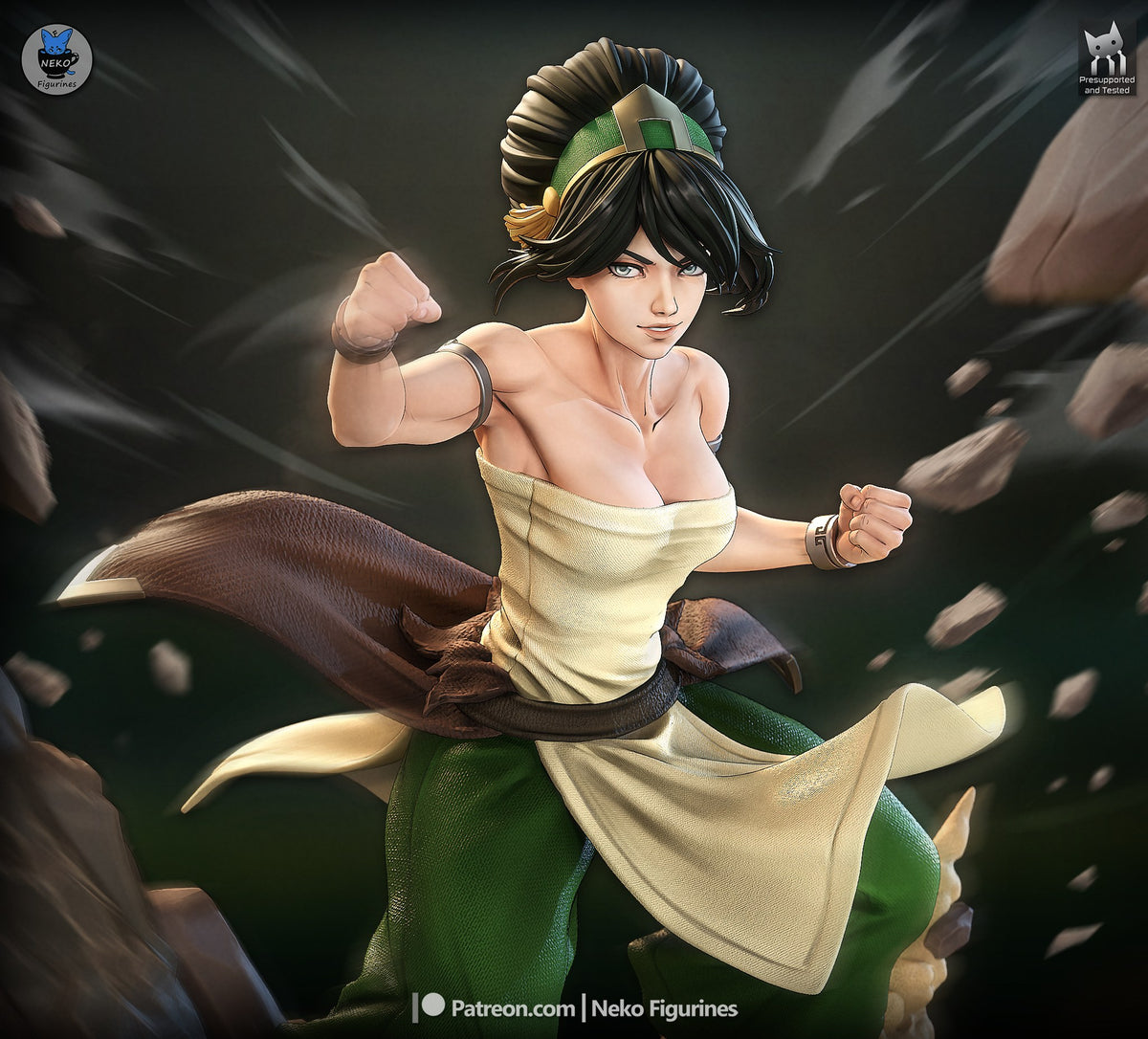 Toph resin figure