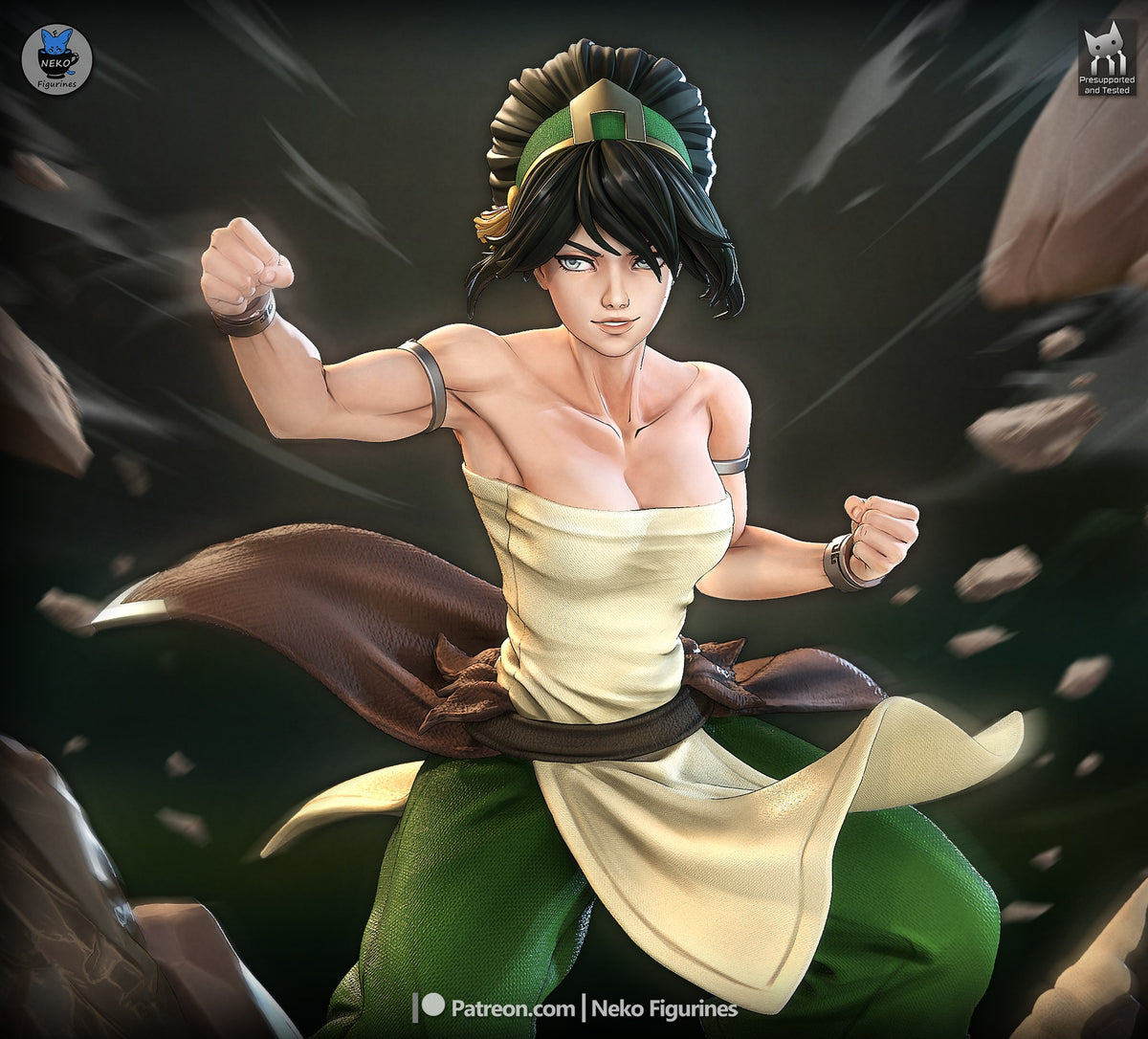 Toph resin figure