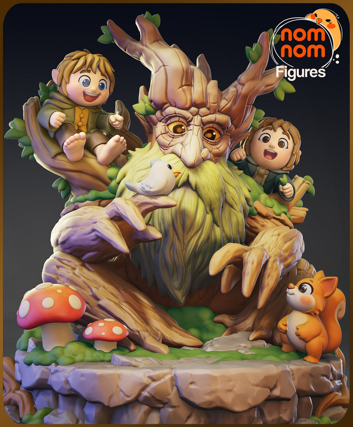 Chibi Treebeard resin figure