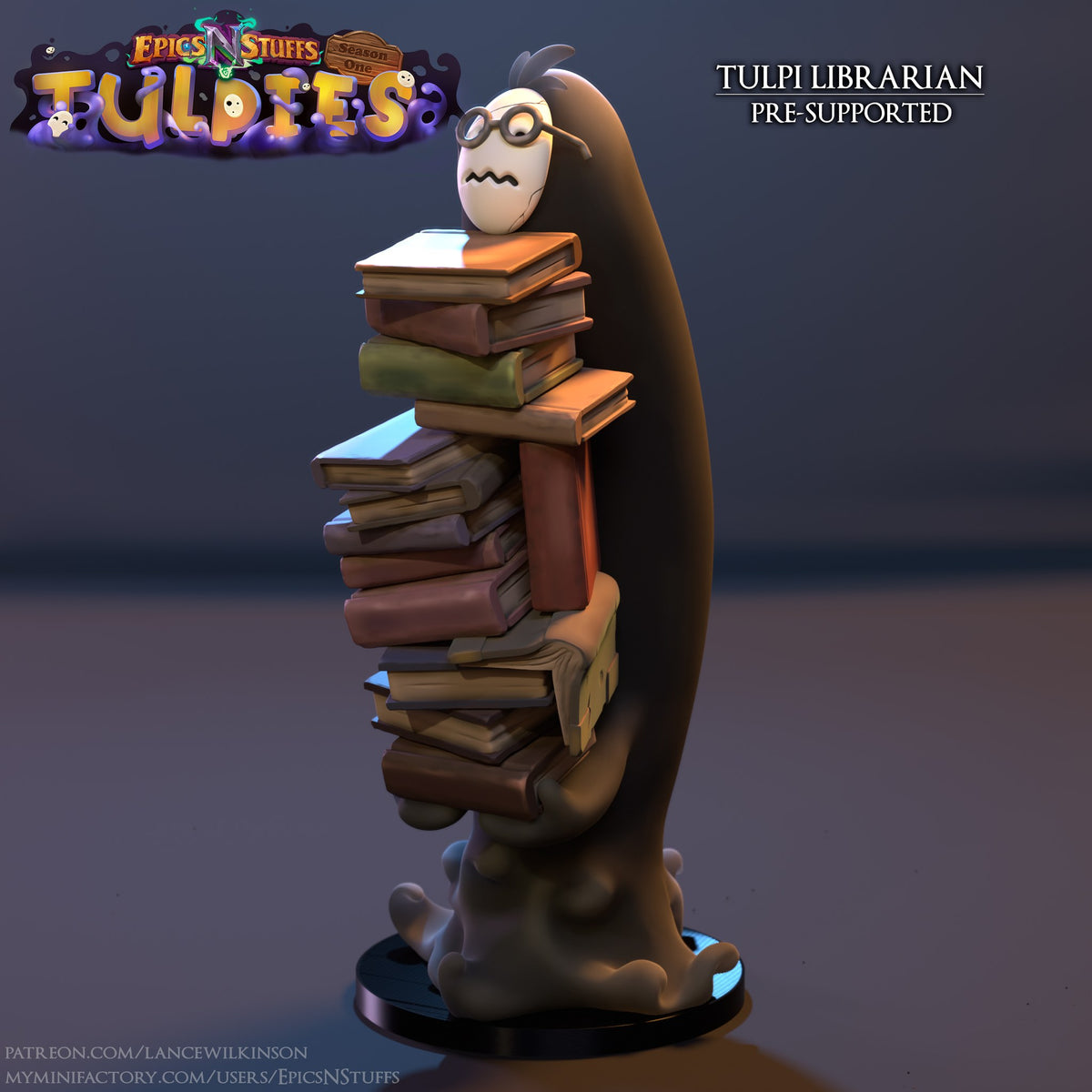 Tulpi Librarian resin figure