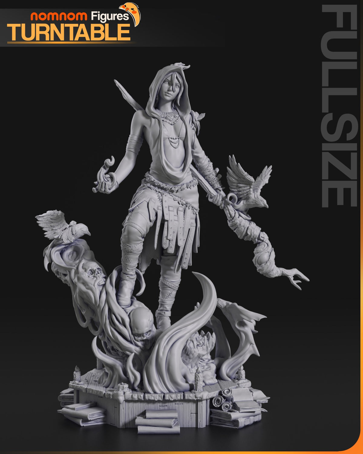 Morrigan resin figure